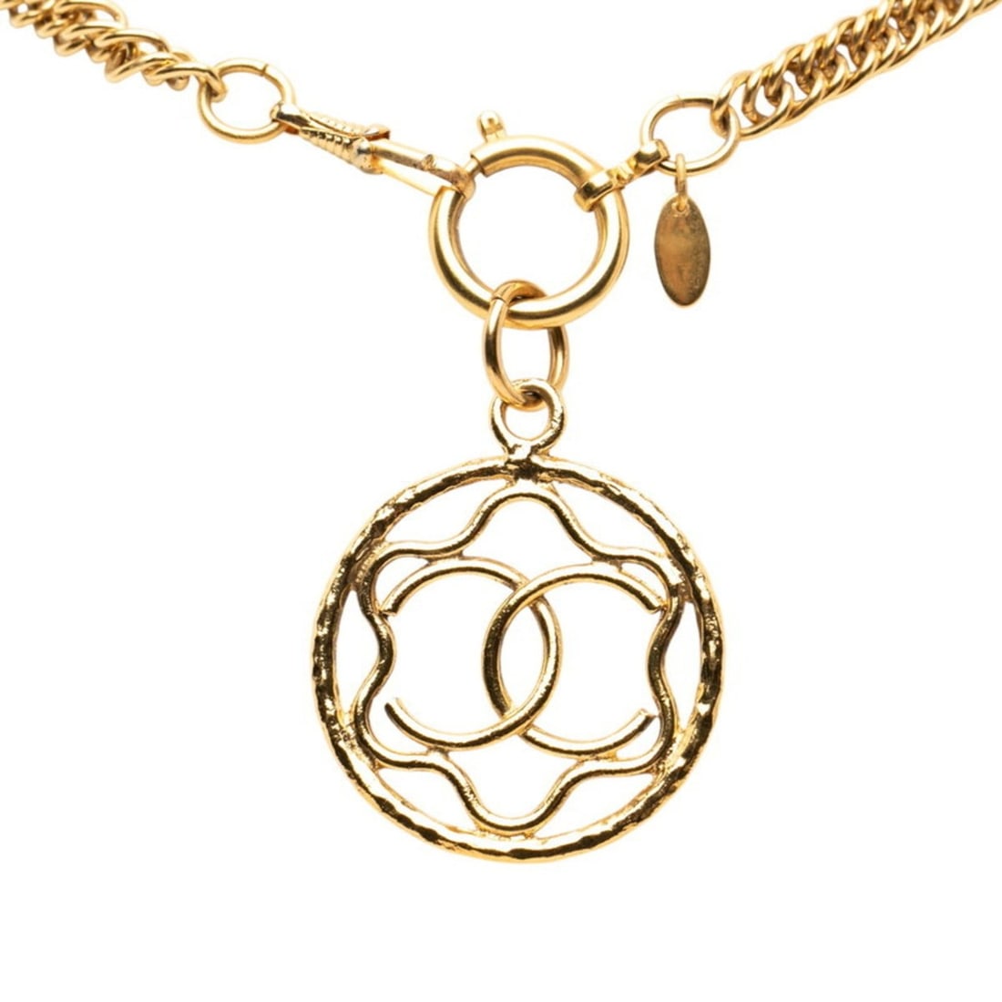 Chanel Coco Mark Chain Necklace, Gold Plated, Women's, CHANEL (1 of 18)