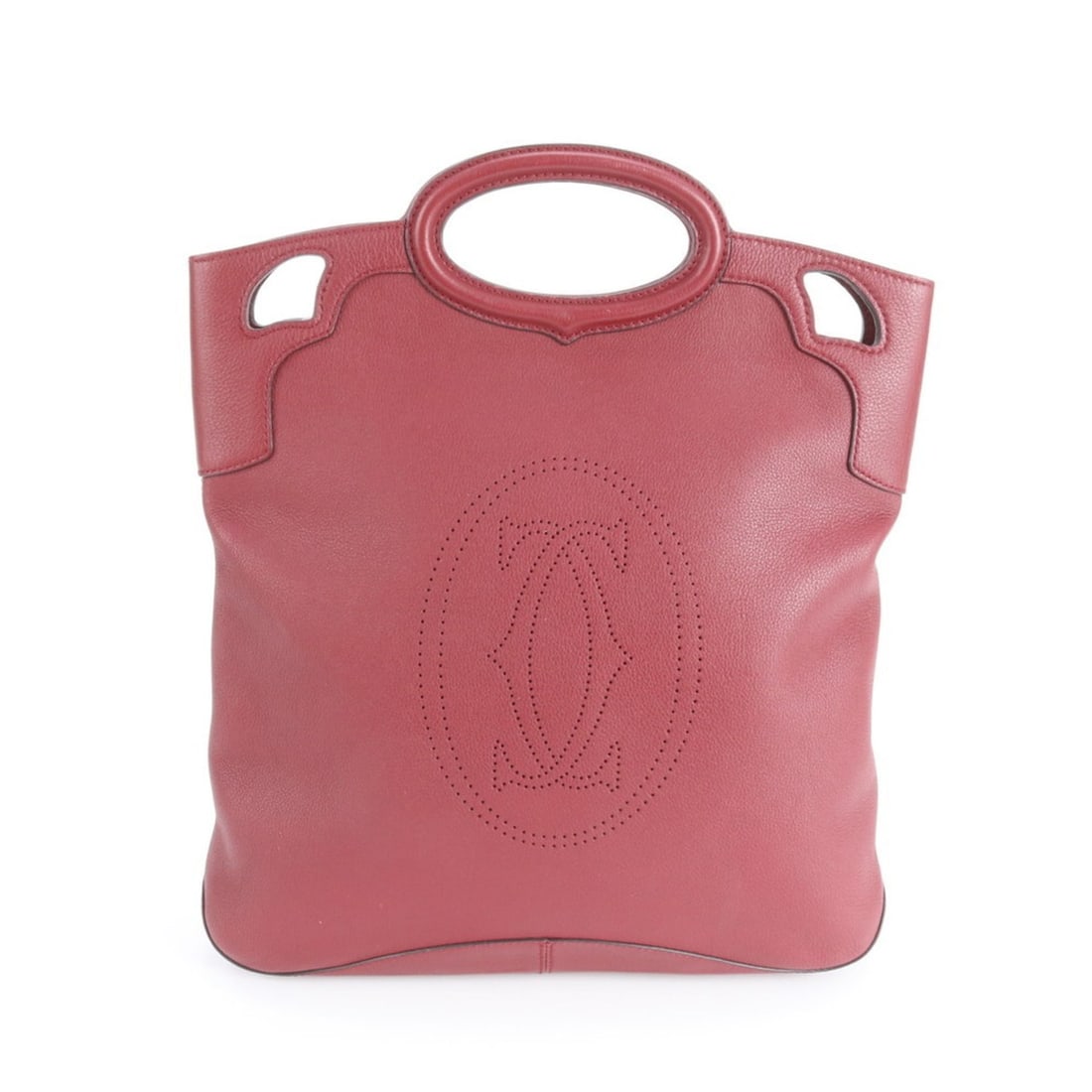 Cartier Marcello de Leather Handbag Tote Bag Bordeaux Women's: --- Catalog ---Category: SizeSize (HxWxD): 35cm x 32cm x 6cm / 13.77'' x 12.59'' x 2.36''Category: DesignType: Handbag, Tote bagColor: BordeauxGender: WomenMaterial: Leather Category: GeneralBrand: Ca