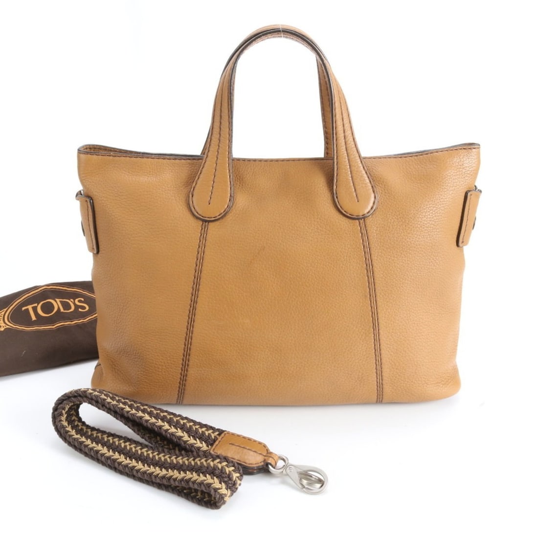 Tod's Leather Shoulder Tote Bag, Brown, Men's: --- Catalog ---Category: SizeSize (HxWxD): 30cm x 44cm x 13cm / 11.81'' x 17.32'' x 5.11''Category: DesignType: Tote bagColor: Black, BrownGender: MenMaterial: Leather Category: GeneralBrand: Tod'sCou