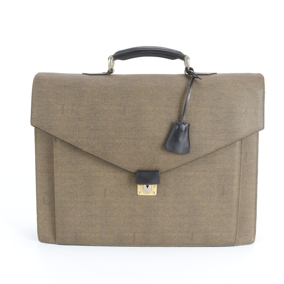 Fendi leather briefcase bag, brown, for men: --- Catalog ---Category: SizeSize (HxWxD): 32cm x 42cm x 8cm / 12.59'' x 16.53'' x 3.14''Category: DesignType: BriefcaseColor: BrownGender: MenMaterial: Leather , Coated canvas Category: GeneralBrand: