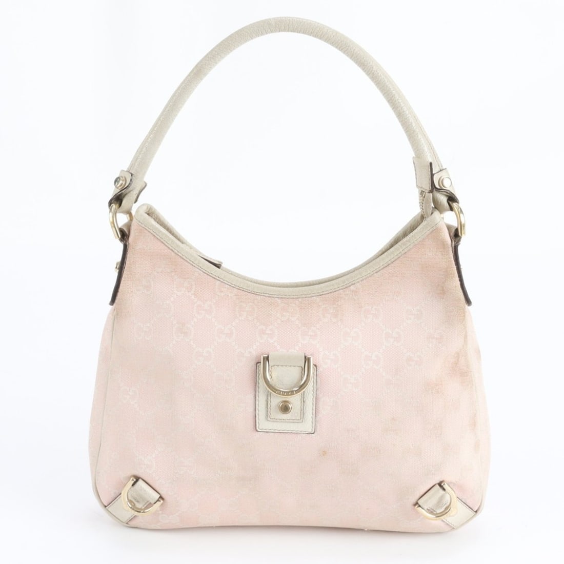 Gucci GG Canvas Abbey 130738 Leather One-Shoulder Bag Handbag Pink Women's: --- Catalog ---Category: SizeSize (HxWxD): 25cm x 28cm x 5cm / 9.84'' x 11.02'' x 1.96''Category: DesignType: Handbag, Shoulder bagColor: PinkGender: WomenMaterial: Leather , Canvas Category: GeneralM