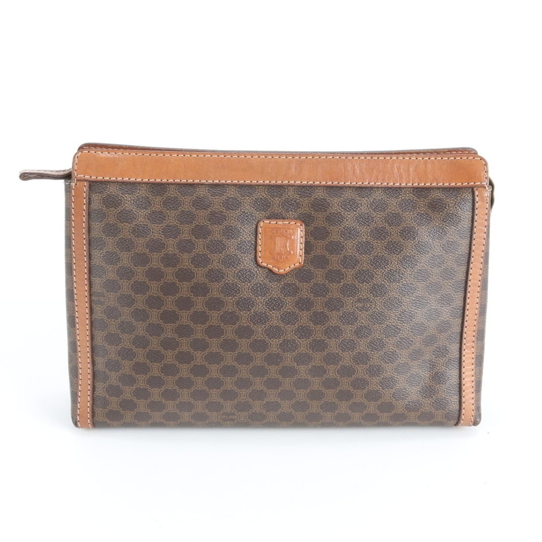 Celine Macadam Leather Clutch Bag/Pouch Brown Men's (1 of 18)