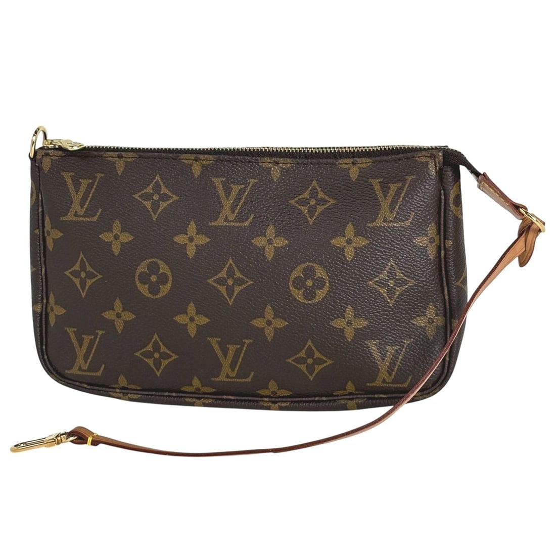 Louis Vuitton Pochette Accessoires Makeup Cosmetics Accessory Pouch Monogram Brown M51980 Women's: --- Catalog ---Category: SizeSize (HxWxD): 12cm x 21cm x 3cm / 4.72'' x 8.26'' x 1.18''Category: DesignType: Pochette, PouchColor: BrownGender: WomenMaterial: Monogram Category: GeneralBrand: Louis Vu