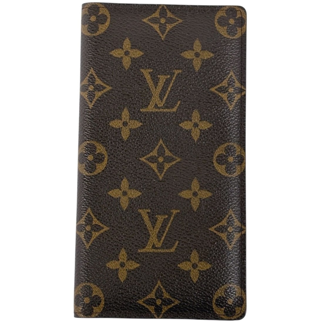 Louis Vuitton Porte-Valeur Carte Credit Bifold Long Wallet with Bill and Card Slots, Monogram Brown, (1 of 18)