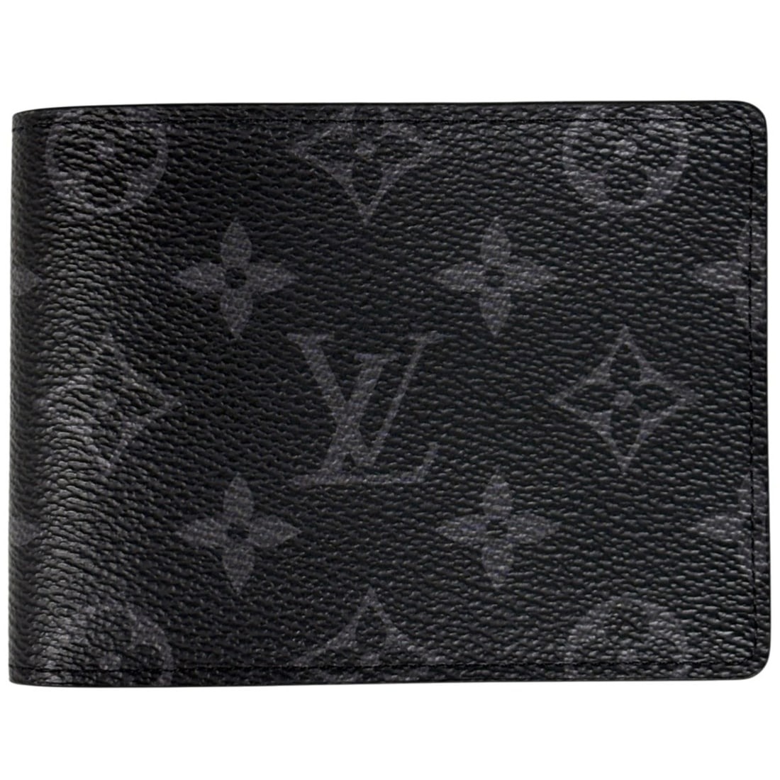 Louis Vuitton Portefeuille Multiple Bifold Wallet with Bill and Card Slots, Monogram Eclipse Black, (1 of 18)