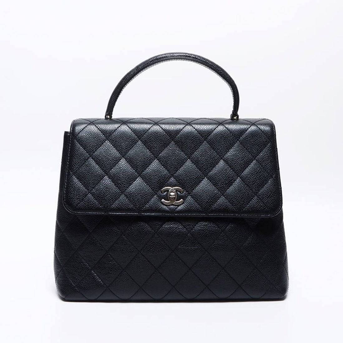 CHANEL Kelly-style Matelasse Handbag, Black, WS14026 (1 of 14)