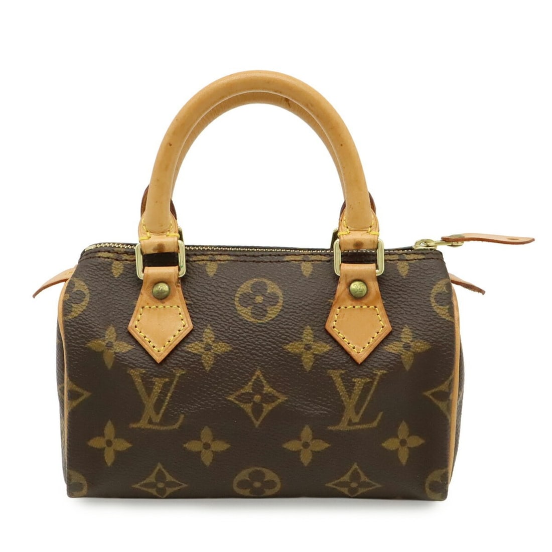 LOUIS VUITTON Monogram Mini Speedy Handbag Bag Pouch Shoulder M41534 (1 of 12)