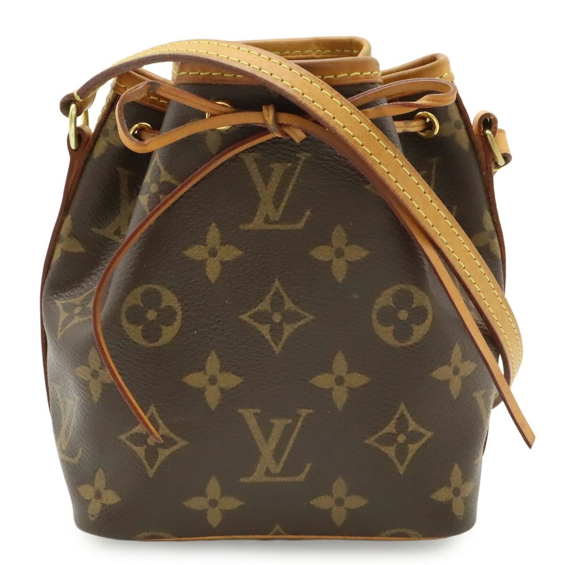 LOUIS VUITTON Monogram Nano Noe Shoulder Bag Pochette M41346: --- Catalog ---Category: SizeSize (HxWxD): 15.5cm x 9.5cm / 6.1'' x 3.74''Category: DesignType: Pochette, Shoulder bagColor: Brown, MonogramGender: WomenMaterial: Monogram Category: GeneralMPN: M41346