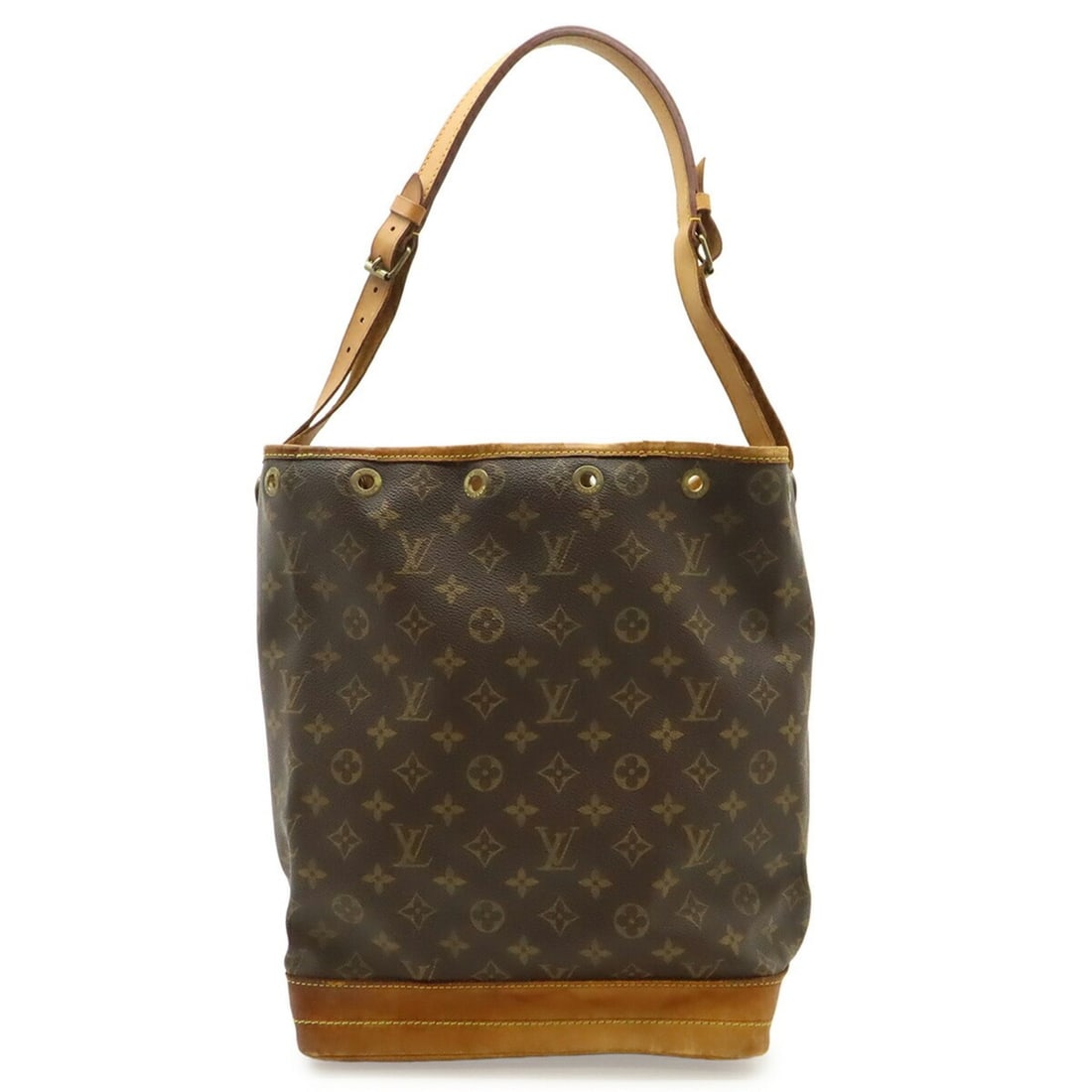 LOUIS VUITTON Monogram Noe Shoulder Bag, Model M42224: --- Catalog ---Category: SizeSize (HxWxD): 34.5cm x 25.5cm x 18.5cm / 13.58'' x 10.03'' x 7.28''Category: DesignType: Shoulder bagColor: Brown, MonogramGender: WomenMaterial: Monogram Category: Genera
