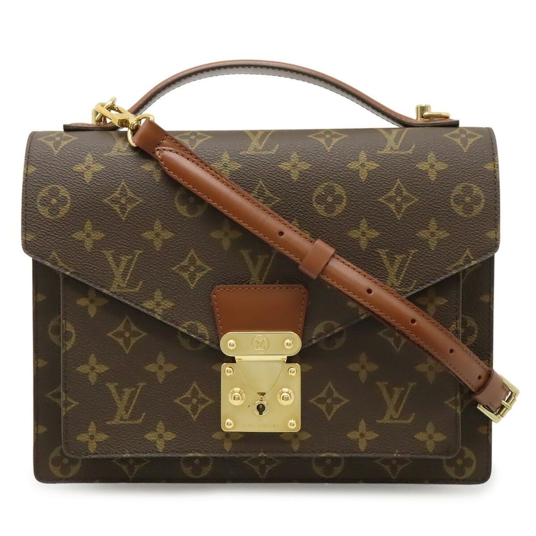 LOUIS VUITTON Monogram Monceau 28 Second Bag, Handbag, Shoulder Bag M51185: --- Catalog ---Category: SizeSize (HxWxD): 21.5cm x 27.5cm x 7cm / 8.46'' x 10.82'' x 2.75''Category: DesignType: Handbag, Shoulder bagColor: Brown, Galle, MonogramGender: Men,WomenMaterial: Monogram