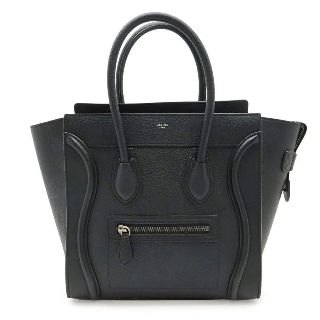 CELINE Luggage Micro Shopper Tote Bag, Black Leather, 167793 (1 of 13)