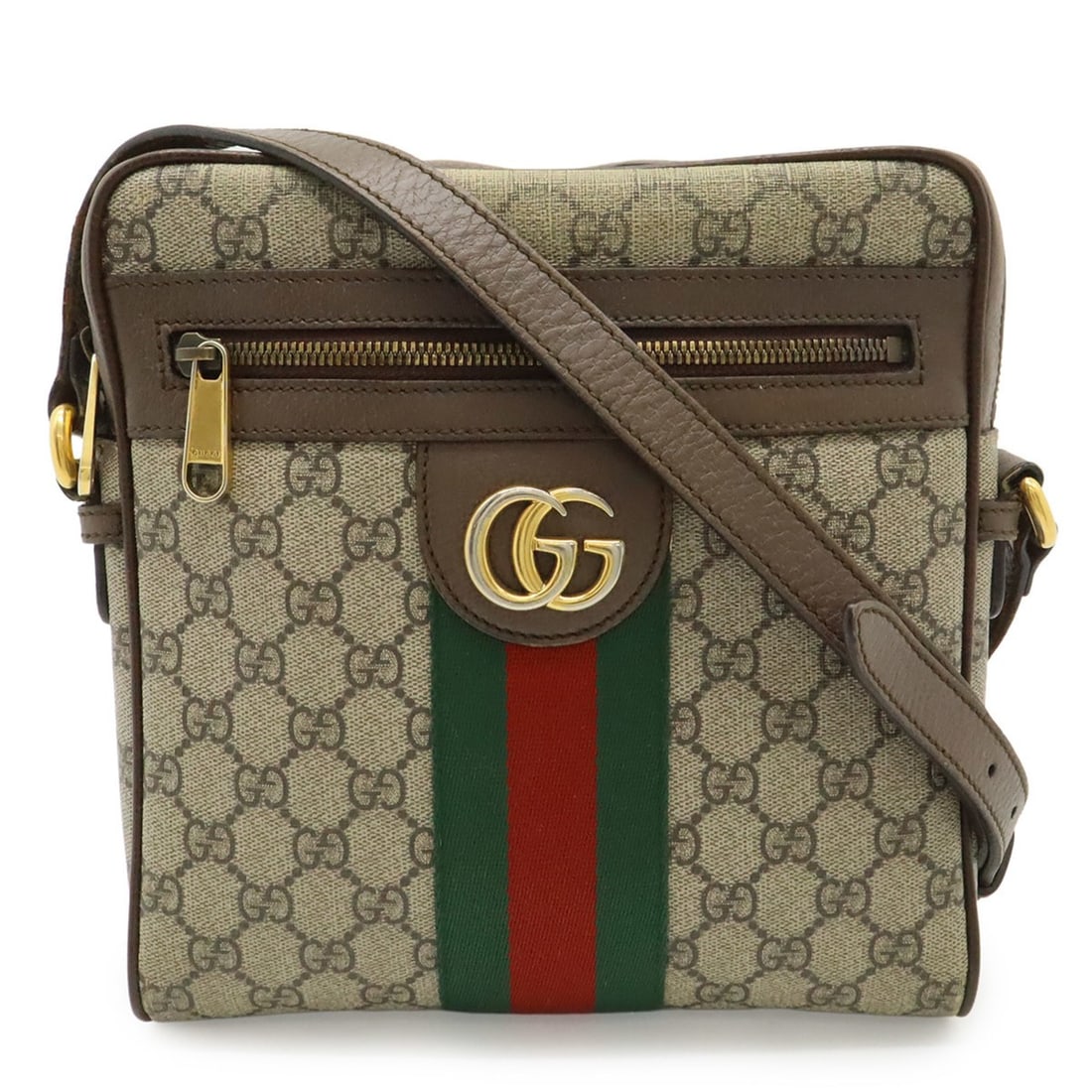 GUCCI Ophidia Small Handbag GG Supreme Sherry Line Leather Beige Mocha Brown 547926: --- Catalog ---Category: SizeSize (HxWxD): 24cm x 23cm x 5cm / 9.44'' x 9.05'' x 1.96''Category: DesignType: HandbagColor: Beige, Brown, Green, Red color, YellowGender: WomenMaterial: GG Supreme Categ