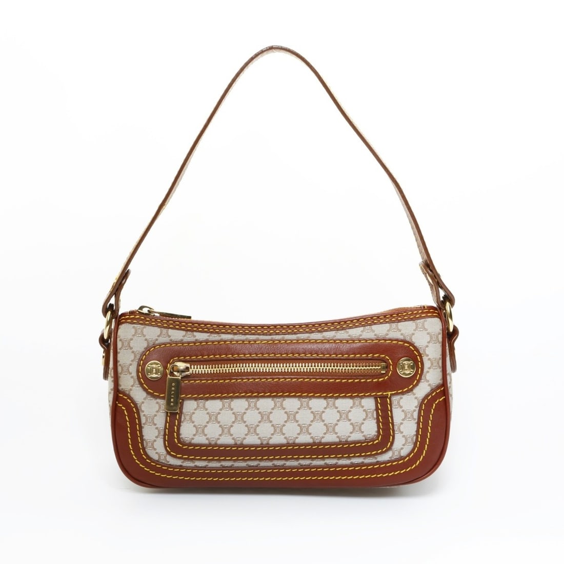 Celine Macadam Canvas Shoulder Bag, Brown, WS23623: --- Catalog ---Category: SizeSize (HxWxD): 11cm x 23cm x 6cm / 4.33'' x 9.05'' x 2.36''Category: DesignType: Shoulder bagColor: BrownGender: WomenCategory: GeneralBrand: CelineCountry of Origin: Italy