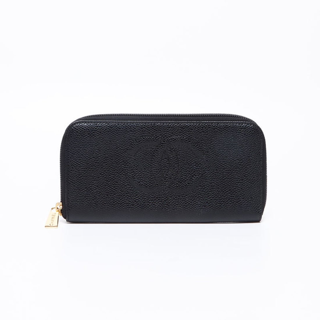 CHANEL Coco Mark Caviar Leather Round Zip Long Wallet in Black WS13684: --- Catalog ---Category: SizeSize (HxWxD): 10cm x 20cm x 2cm / 3.93'' x 7.87'' x 0.78''Category: DesignType: Long wallet (bi-fold)Color: BlackGender: WomenCategory: GeneralBrand: ChanelCountry of Orig
