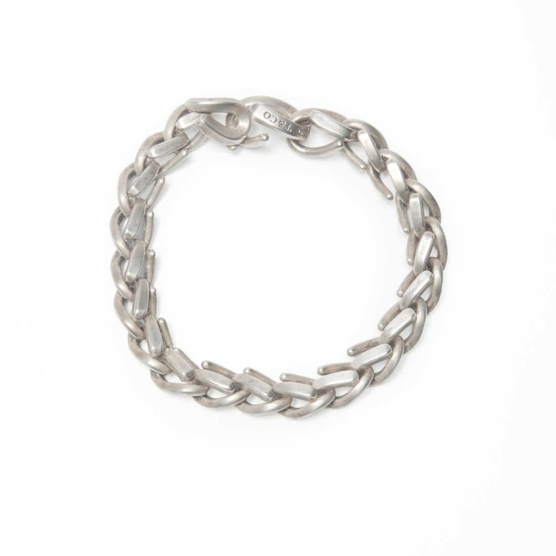 Tiffany & Co. Forged Medium Link Oxidized Silver 925 Bracelet, WS24042 (1 of 13)