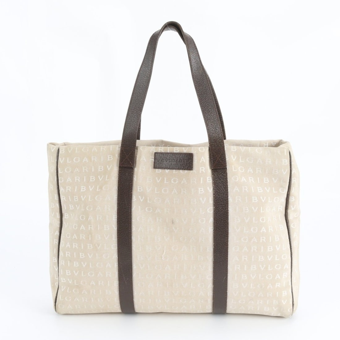 Bvlgari Logomania Leather Canvas Tote Bag Shoulder Brand Men's: --- Catalog ---Category: SizeSize (HxWxD): 33cm x 44cm x 9cm / 12.99'' x 17.32'' x 3.54''Category: DesignType: Tote bagColor: BeigeGender: MenMaterial: Leather , Canvas Category: GeneralBrand: Bvlgari