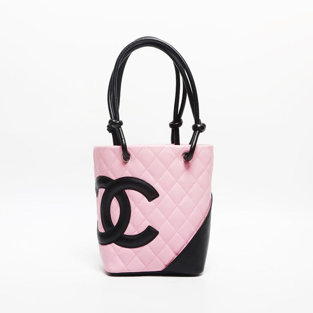 CHANEL Cambon Line Lambskin Coco Mark Handbag, Pink, WS13769: --- Catalog ---Category: SizeSize (HxWxD): 20cm x 20cm x 10cm / 7.87'' x 7.87'' x 3.93''Category: DesignType: HandbagColor: PinkGender: WomenCategory: GeneralBrand: ChanelCountry of Origin: France---