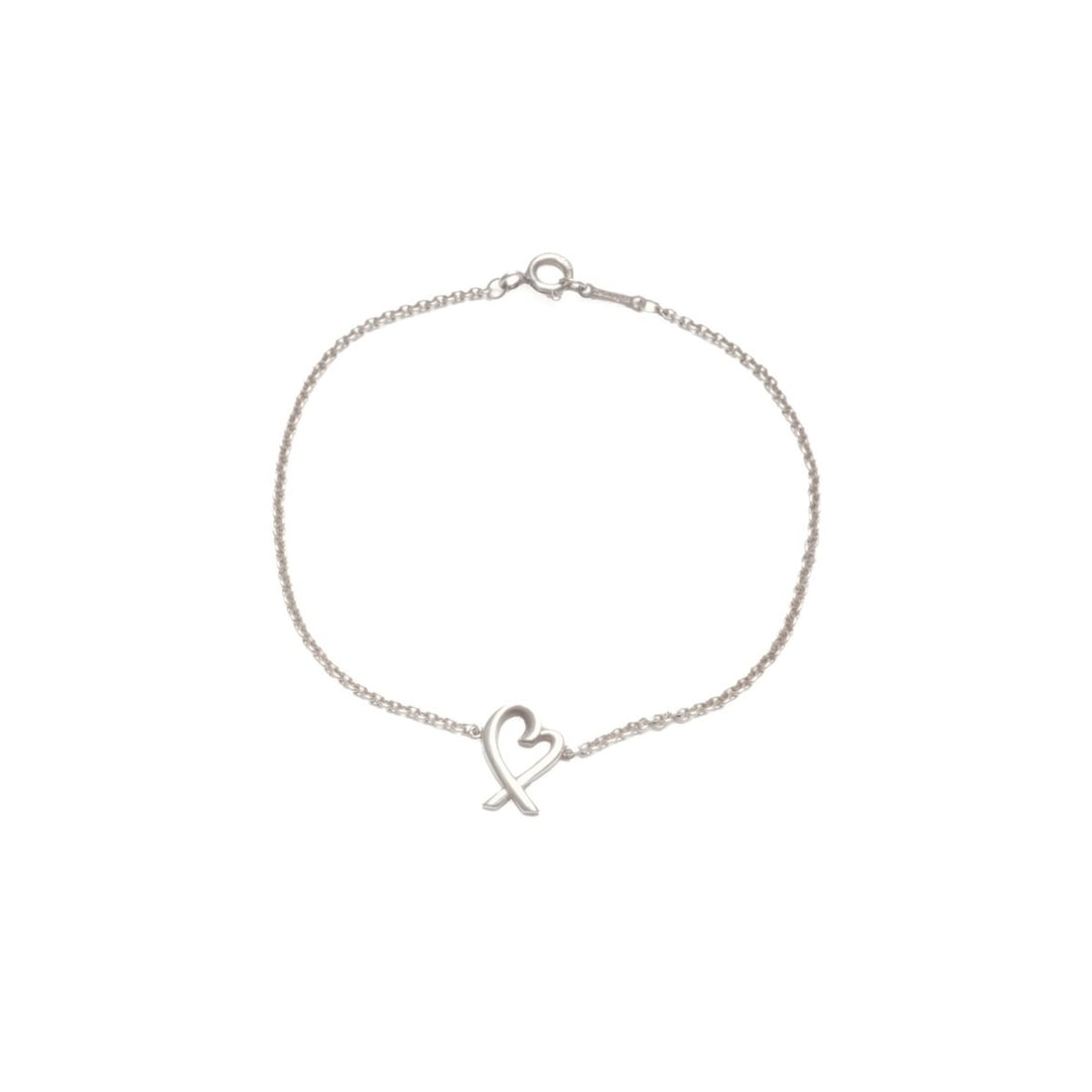 Tiffany & Co. 925 Loving Heart Bracelet in Silver WS23969: --- Catalog ---Category: SizeLength: 18cm / 7.08''Category: DesignType: Charm braceletColor: SilverGender: WomenCategory: GeneralBrand: TiffanyCountry of Origin: USA--- Item List ---Section: Condition