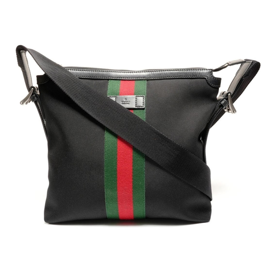 Gucci Sherry Line Canvas Shoulder Bag, Black, WS27150: --- Catalog ---Category: SizeSize (HxWxD): 29cm x 30.5cm x 4.5cm / 11.41'' x 12'' x 1.77''Category: DesignType: Shoulder bagColor: BlackGender: WomenCategory: GeneralBrand: GucciCountry of Origin: Ita