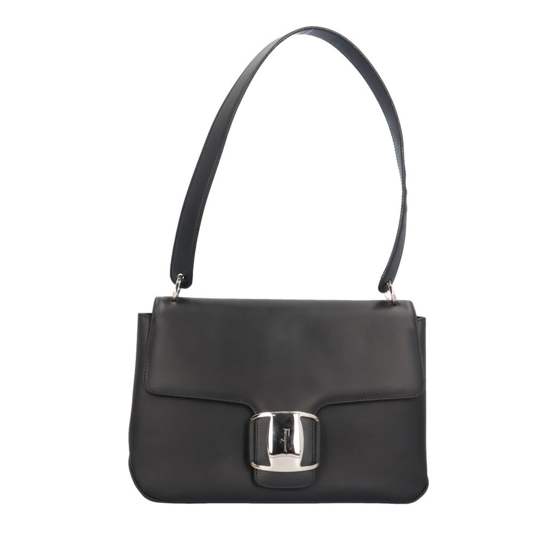 Pre-owned Salvatore Ferragamo Leather Shoulder Bag BZ-21/7171 in Black for Women.: --- Catalog ---Category: SizeWeight: 470g / 1.03lb.Strap Drop: 6cm / 2.36''Size (HxWxD): 18cm x 26cm x 8cm / 7.08'' x 10.23'' x 3.14''Strap Length: 56cm / 22.04''Category: DesignType: Shoulder bagColo