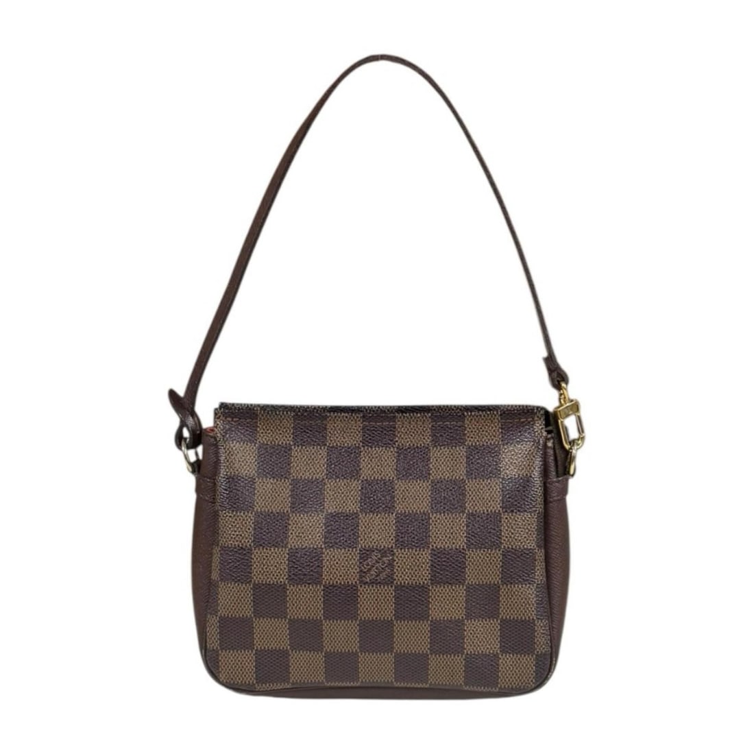 Pre-owned Louis Vuitton Truth Makeup Damier Handbag, Canvas N51982, Brown, Women's: --- Catalog ---Category: SizeWeight: 115g / 4.05oz.Size (HxWxD): 14cm x 16cm x 5.5cm / 5.51'' x 6.29'' x 2.16''Handle Length: 44cm / 17.32''Category: DesignType: HandbagColor: Brown, Damier Canvas, Ga