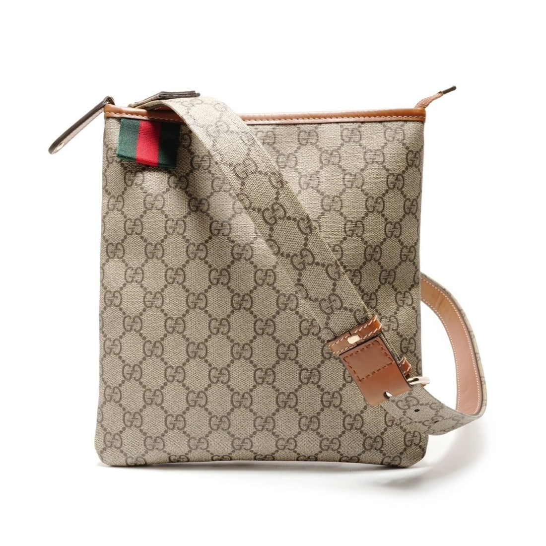 Gucci Sherry GG Supreme Messenger Bag/Shoulder Bag, Beige, WS26412: --- Catalog ---Category: DesignType: Messenger bag, Shoulder bagColor: BeigeGender: WomenMaterial: GG Supreme Category: GeneralBrand: Gucci--- Item List ---Section: ConditionRanking: Rank A Used - A f