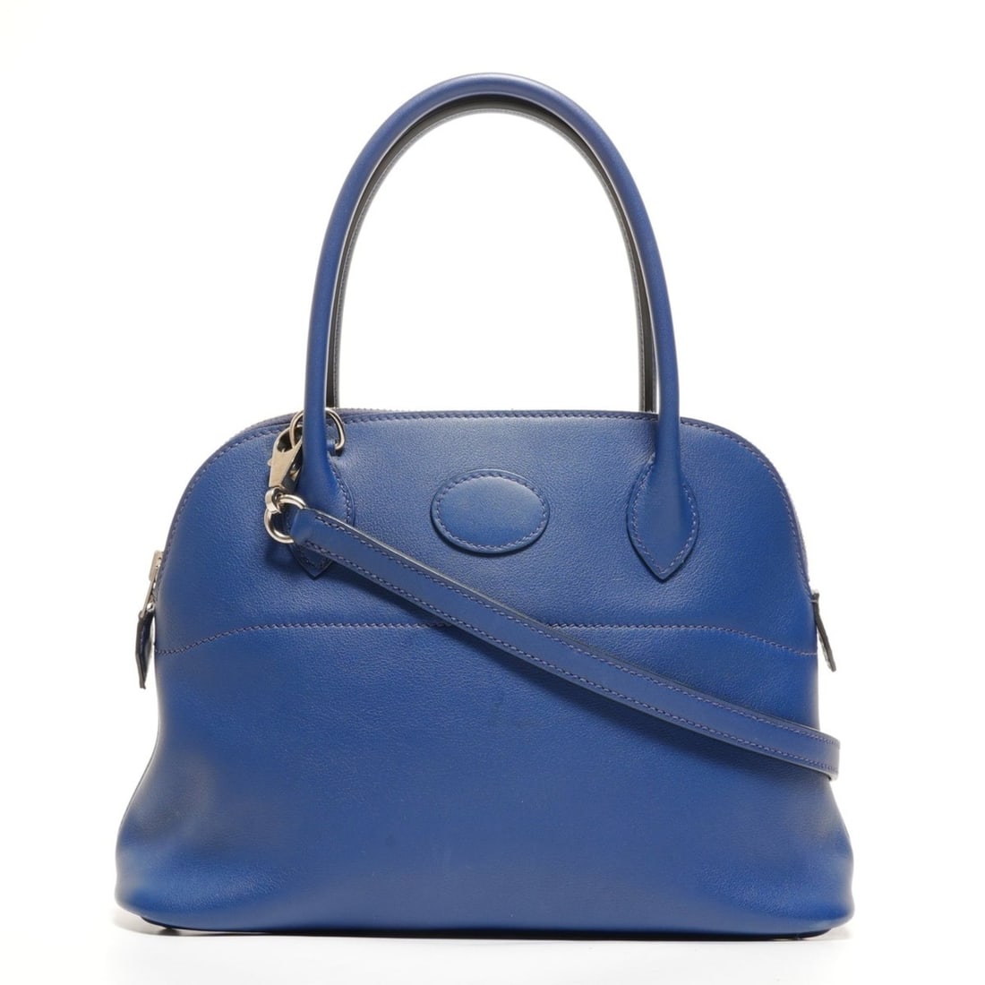 Hermès HERMES X Stamp 2016 Bolide 27 2-Way Handbag Blue WS26112: --- Catalog ---Category: SizeSize (HxWxD): 19.5cm x 27cm x 11cm / 7.67'' x 10.62'' x 4.33''Strap Length: 95cm / 37.4''Category: DesignType: HandbagColor: BlueGender: WomenCategory: GeneralLine: Bolide