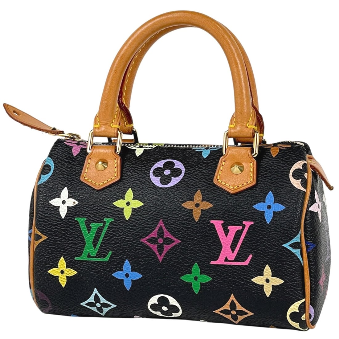Louis Vuitton Mini Speedy Handbag Monogram Multicolore Noir (Black) M92644 Women's: --- Catalog ---Category: SizeSize (HxWxD): 10cm x 16cm x 7cm / 3.93'' x 6.29'' x 2.75''Category: DesignType: HandbagColor: Black, NoirGender: WomenMaterial: Monogram Multicolore Category: GeneralBrand