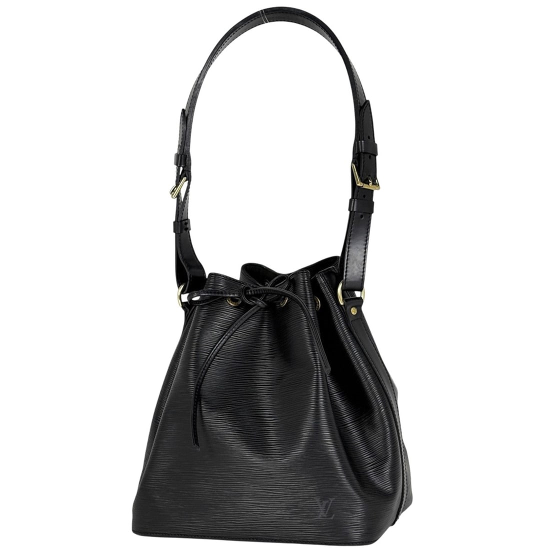 Louis Vuitton Petit Noe One-Shoulder Drawstring Shoulder Bag M59012 Epi Noir (Black) M44102 Women's: --- Catalog ---Category: SizeSize (HxWxD): 26cm x 24cm x 18cm / 10.23'' x 9.44'' x 7.08''Category: DesignType: Shoulder bagColor: Black, NoirGender: WomenMaterial: Epi leather Category: GeneralBrand: