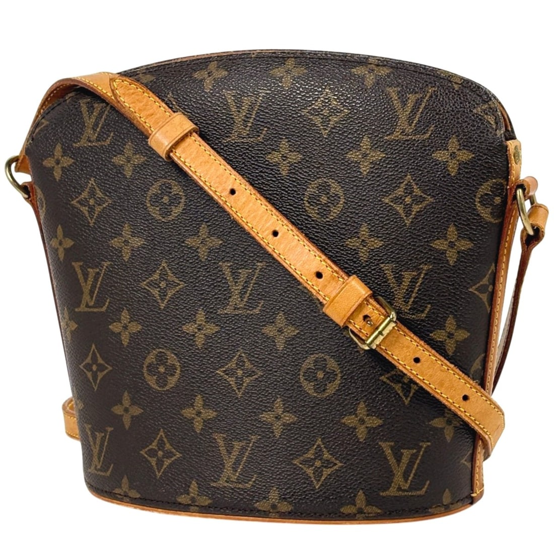 Louis Vuitton Drouot Crossbody Shoulder Bag Monogram Brown M51290 Women's (1 of 13)