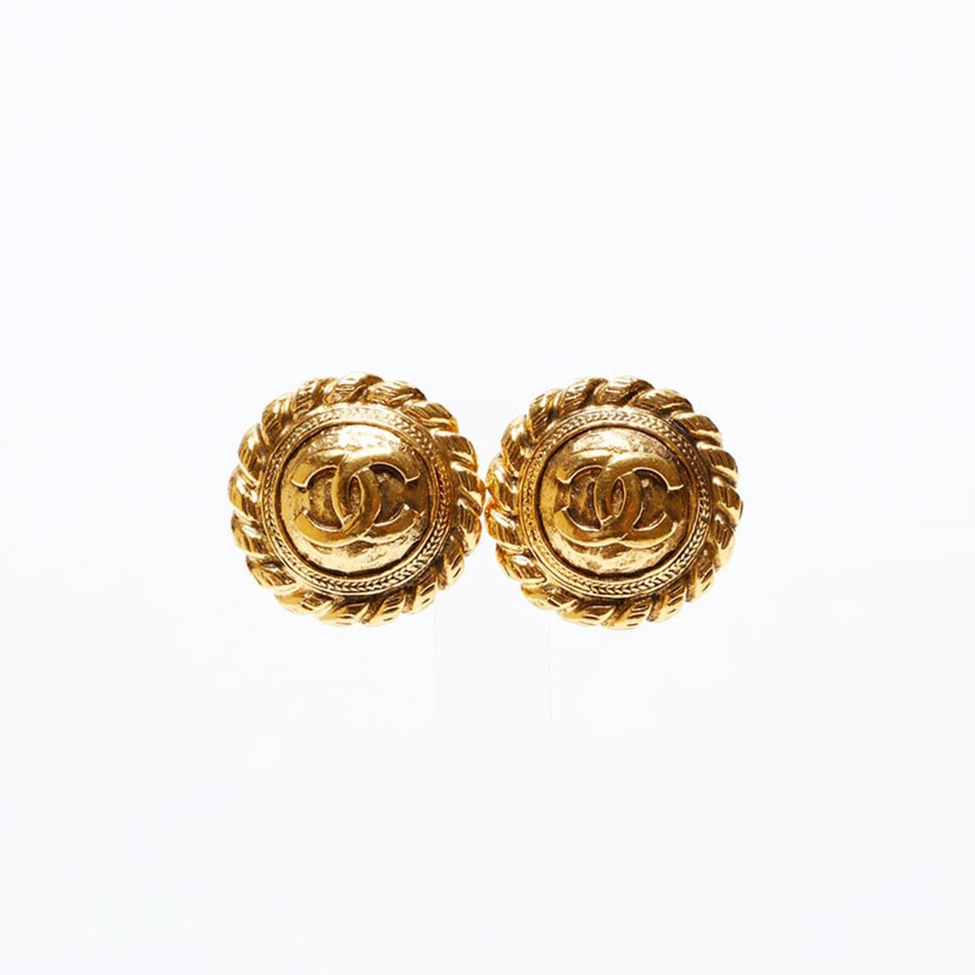 CHANEL Coco Mark Earrings Gold WS22580 (1 of 12)