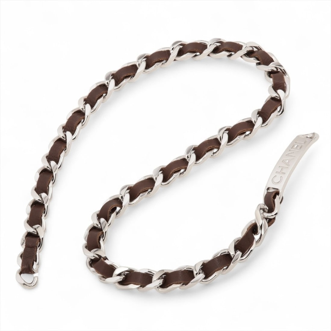 Chanel 95P 1995 Chain Leather Plate Belt Brown WS15994: --- Catalog ---Category: SizeLength: 75.5cm / 29.72''Category: DesignType: Chain beltColor: BrownGender: WomenCategory: GeneralBrand: ChanelCountry of Origin: France--- Item List ---Section: Condition