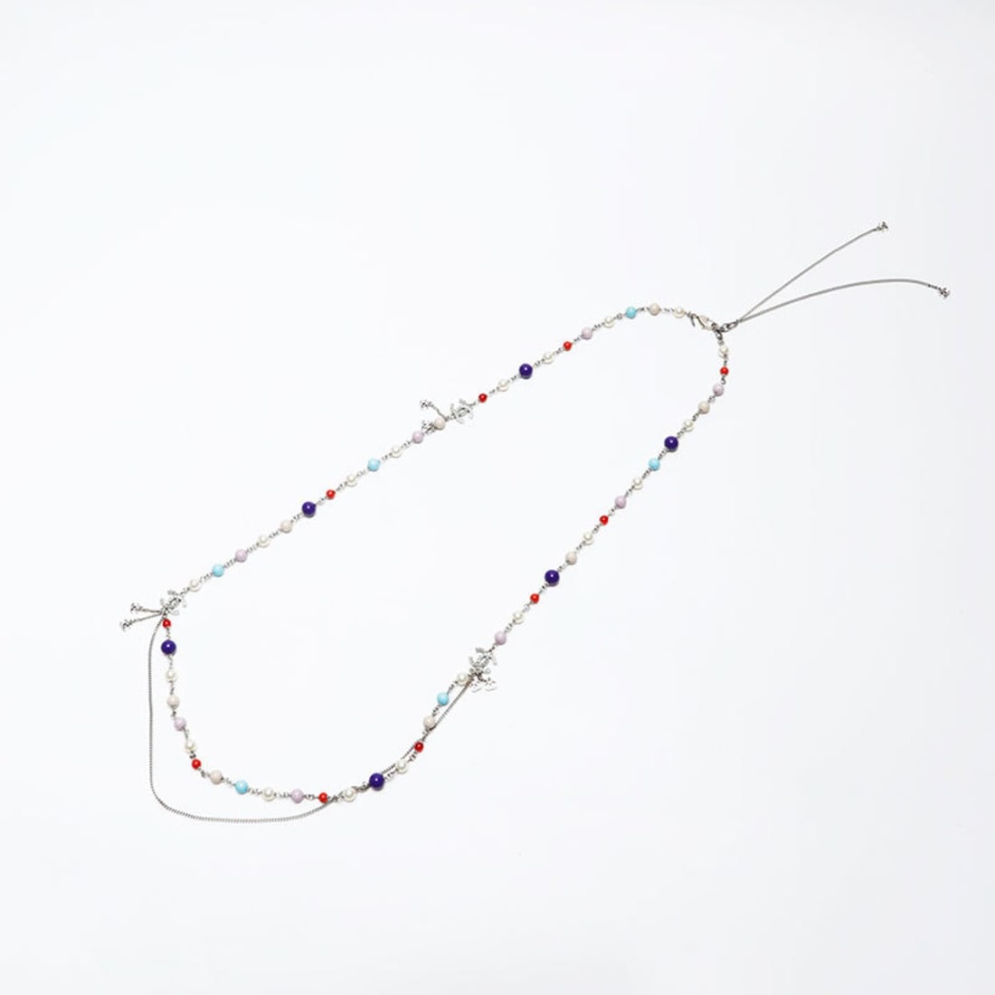 CHANEL Coco Mark Pearl A12P Long Necklace, Multicolor, WS20497: --- Catalog ---Category: SizeNeck Circumference: 110 cm / 43.3''Category: DesignColor: Multi-colorGender: WomenNecklace Type: NecklaceCategory: GeneralBrand: ChanelCountry of Origin: France--- Item Li
