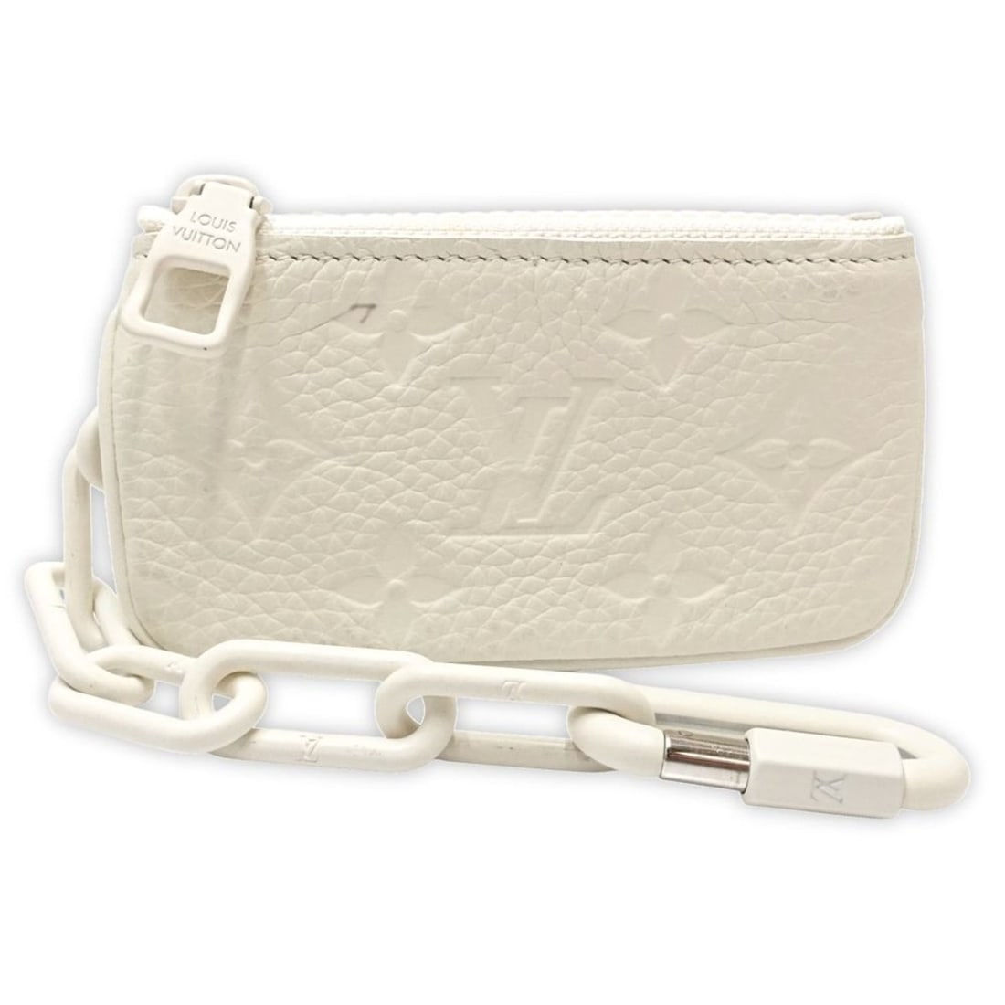 LOUIS VUITTON Louis Vuitton Wallet/Coin Case M67451 Pochette Cle Virgil Abloh White Women's 181962 (1 of 14)