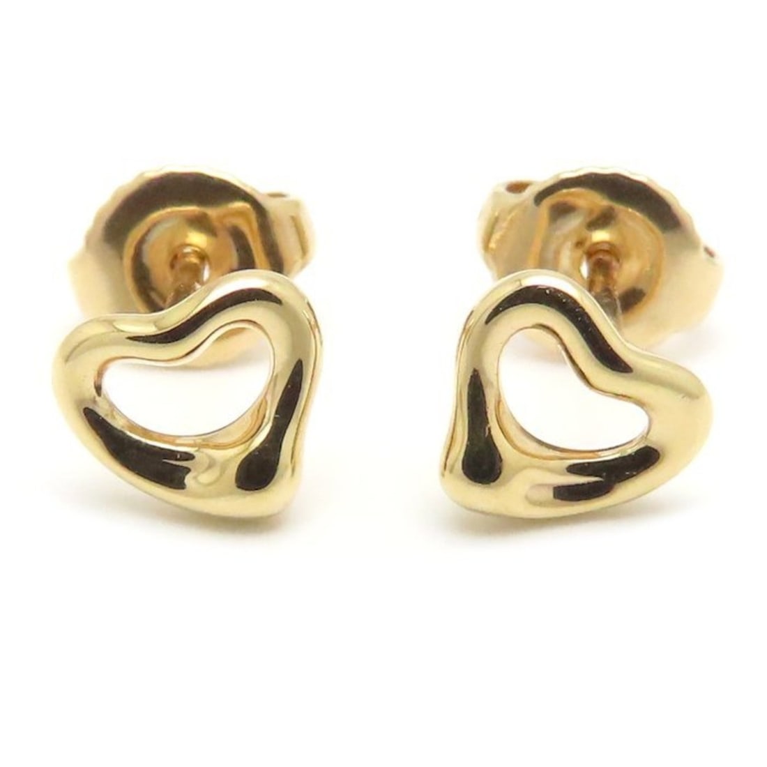 TIFFANY & Co. Tiffany Open Heart Earrings, Elsa Peretti, 750PG, 18KRG Rose Gold, Women's, 295188: --- Catalog ---Category: SizeSize (HxWxD): 6.40mm x 7.00mm / 0.25'' x 0.28''Category: DesignType: Stud earringsColor: Rose goldGender: WomenMaterial: Rose gold (18K)Category: GeneralBrand: Tiffany---