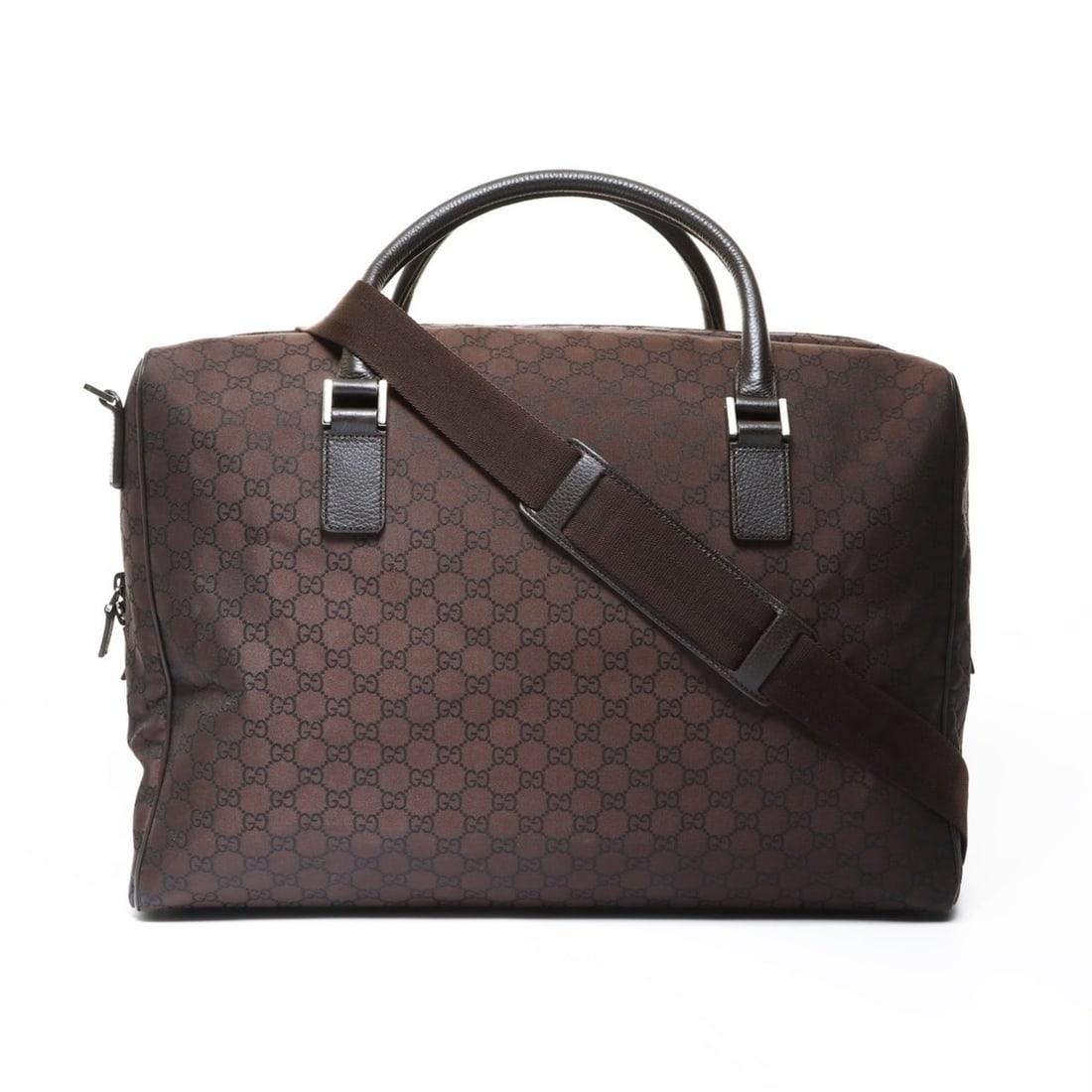 Gucci GG Nylon Handbag Brown WS26903: --- Catalog ---Category: SizeSize (HxWxD): 32cm x 48cm x 16cm / 12.59'' x 18.89'' x 6.29''Category: DesignType: HandbagColor: BrownGender: WomenCategory: GeneralBrand: GucciCountry of Origin: