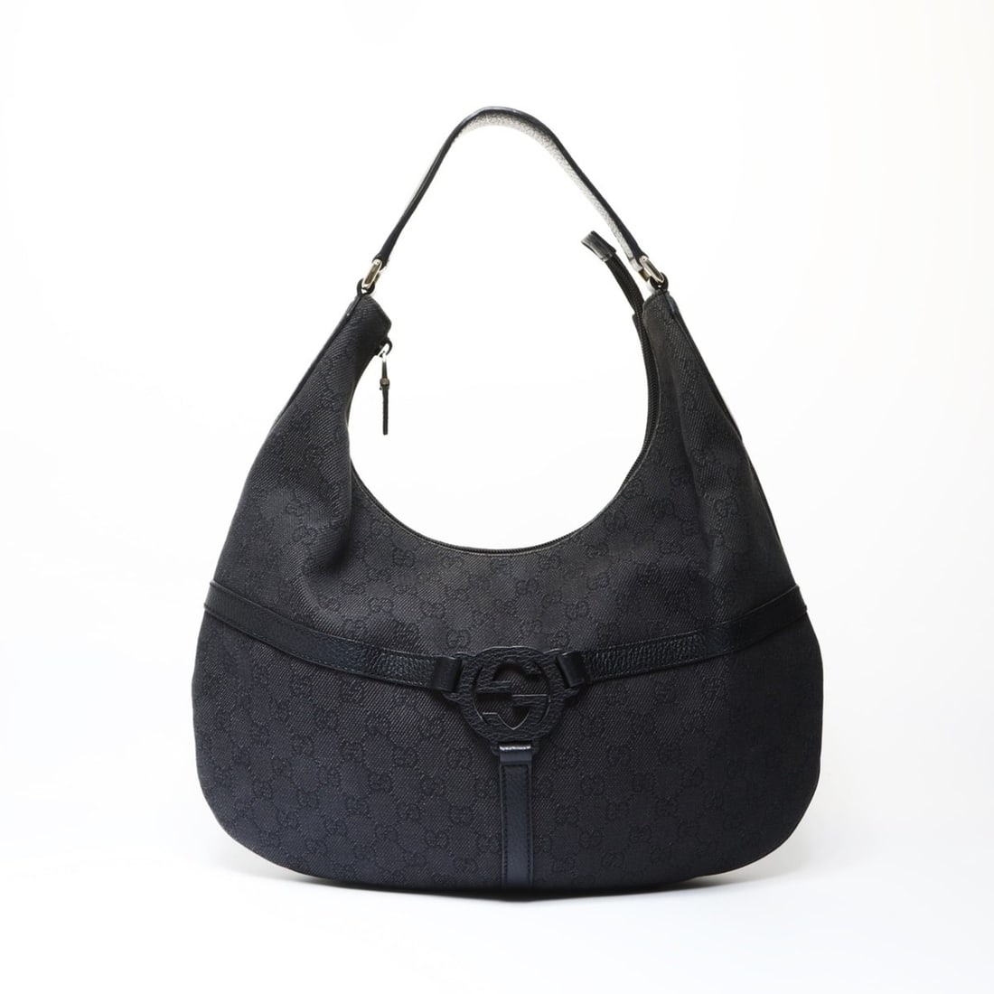 Gucci GG Canvas Interlocking One-Shoulder Bag, Black, WS26651: --- Catalog ---Category: SizeSize (HxWxD): 35cm x 40cm x 3cm / 13.77'' x 15.74'' x 1.18''Category: DesignType: Shoulder bagColor: BlackGender: WomenCategory: GeneralBrand: GucciCountry of Origin: