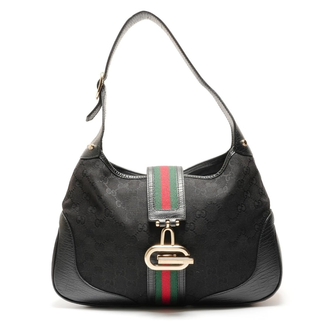 Gucci GG Canvas Shelly Hobo One-Shoulder Bag, Black, WS26462: --- Catalog ---Category: SizeSize (HxWxD): 23cm x 32cm x 3.5cm / 9.05'' x 12.59'' x 1.37''Category: DesignType: Shoulder bagColor: BlackGender: WomenCategory: GeneralBrand: GucciCountry of Origin: