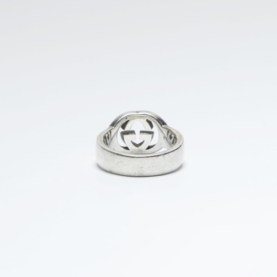 Gucci Interlocking G 925 #11 Silver Ring - 4