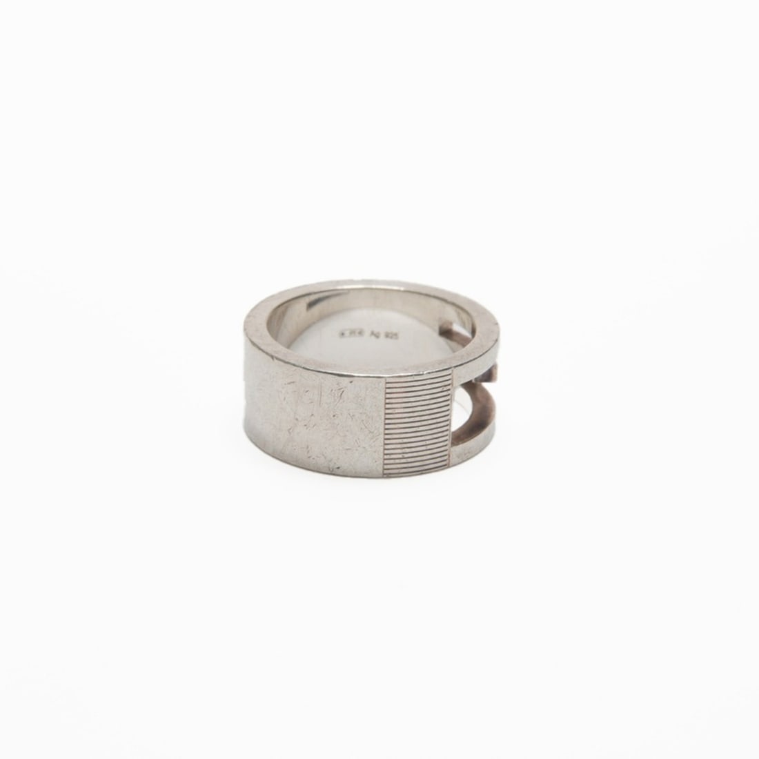 Gucci Logo #8 Ring, Silver - 5