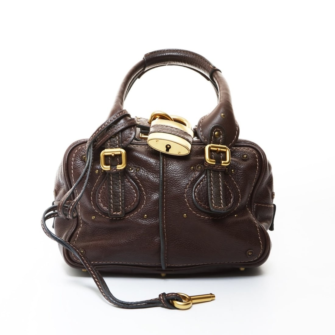 Chloé Chloe Paddington Leather Mini Shoulder Bag, Brown, WS26582: --- Catalog ---Category: SizeSize (HxWxD): 18cm x 26cm x 12cm / 7.08'' x 10.23'' x 4.72''Strap Length: 47cm / 18.5''Category: DesignType: Shoulder bagColor: BrownGender: WomenMaterial: Leather