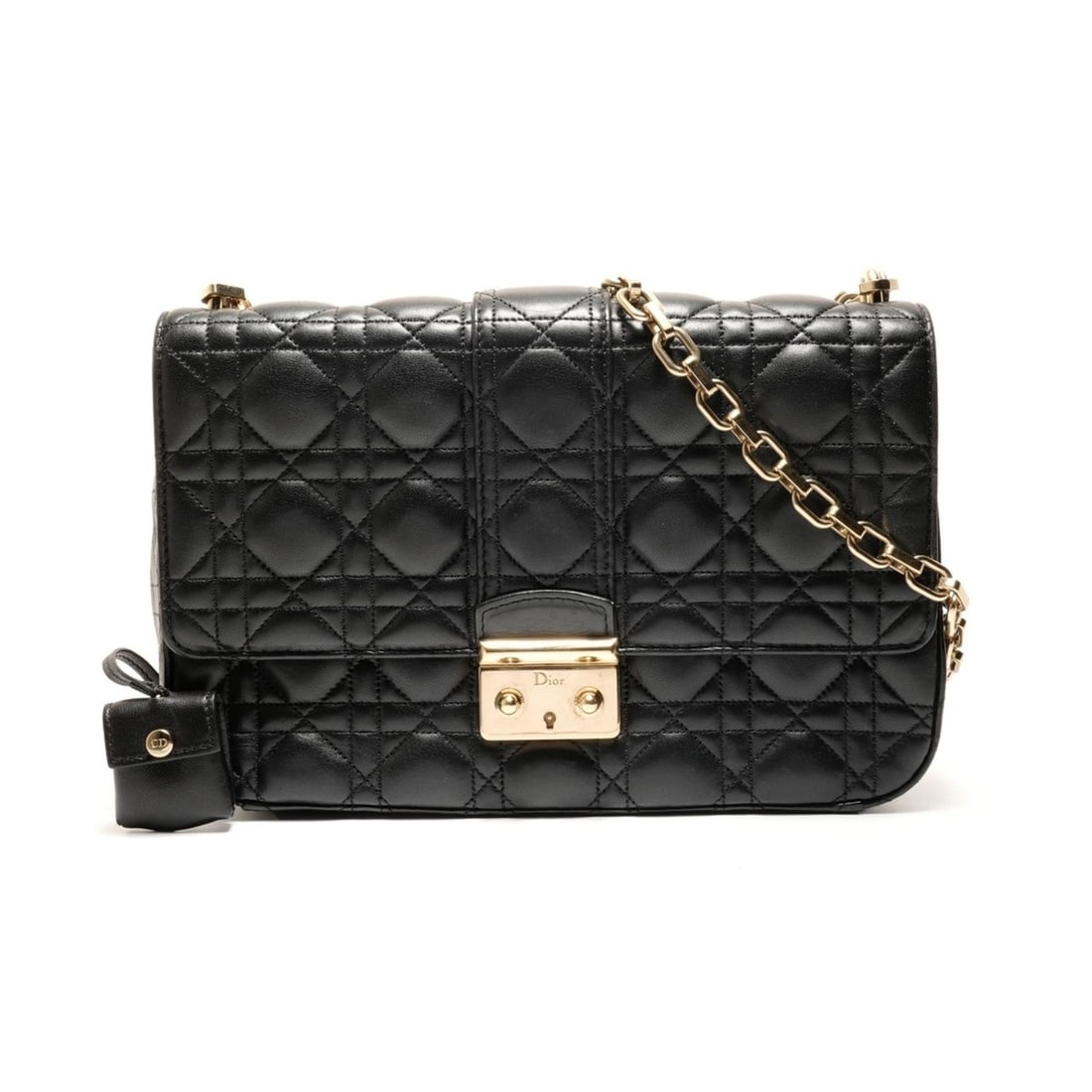 Christian Dior Leather Chain New Lock Flap Shoulder Bag, Black, WS25905 (1 of 20)