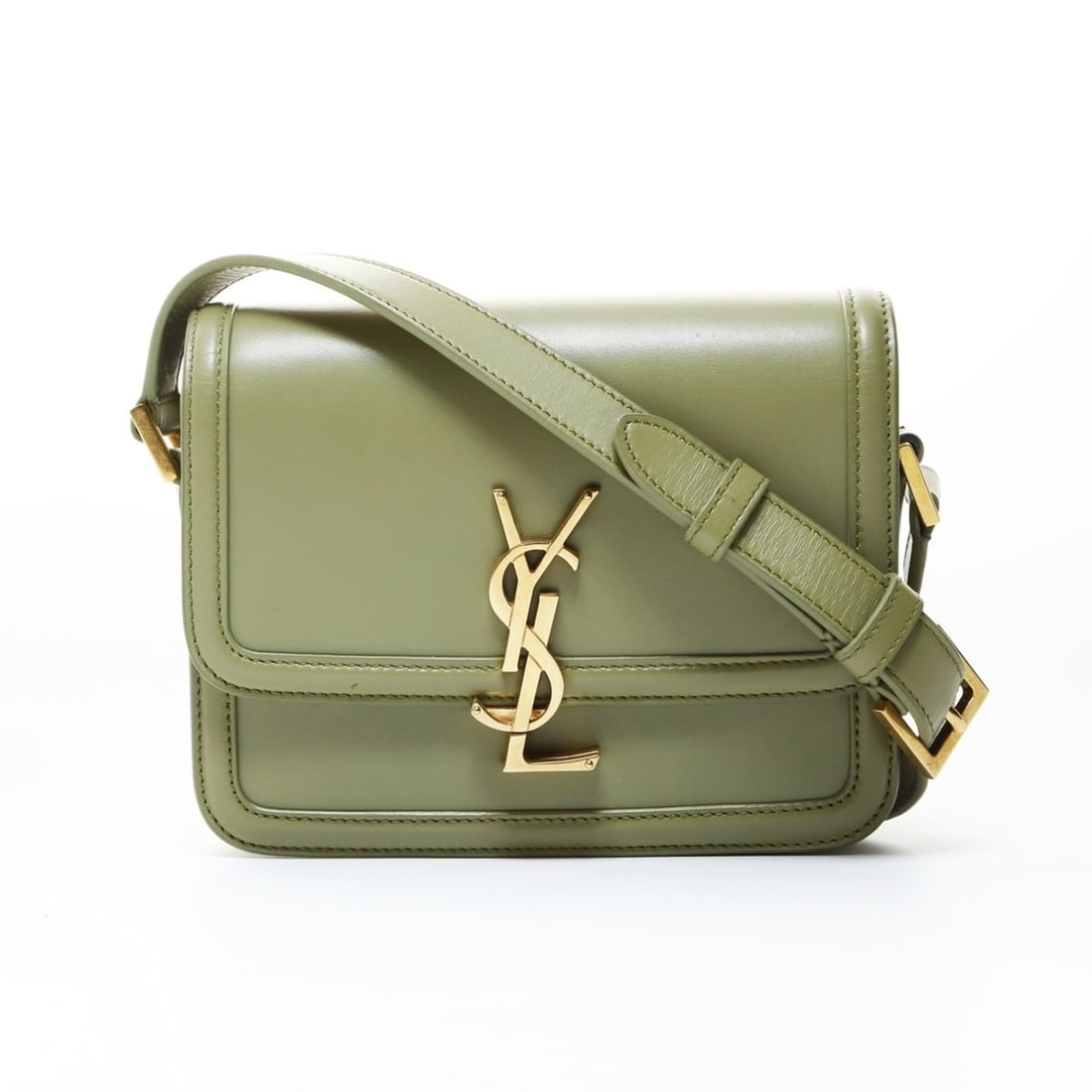 Yves Saint Laurent Solferino Leather Small Camera Bag/Shoulder Bag, Green, WS26525: --- Catalog ---Category: SizeSize (HxWxD): 14cm x 18cm x 4cm / 5.51'' x 7.08'' x 1.57''Category: DesignType: Shoulder bagColor: GreenGender: WomenCategory: GeneralBrand: Yves Saint LaurentCountry of O