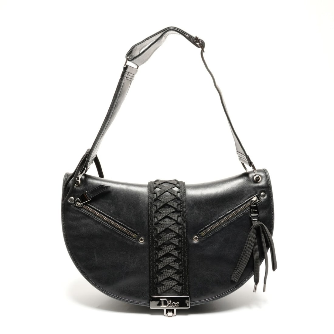 Christian Dior Admit It Corset Leather Hobo Shoulder Bag, Black, WS26831: --- Catalog ---Category: SizeSize (HxWxD): 18cm x 30cm x 16cm / 7.08'' x 11.81'' x 6.29''Category: DesignType: Shoulder bagColor: BlackGender: WomenCategory: GeneralBrand: Christian DiorCountry of Ori