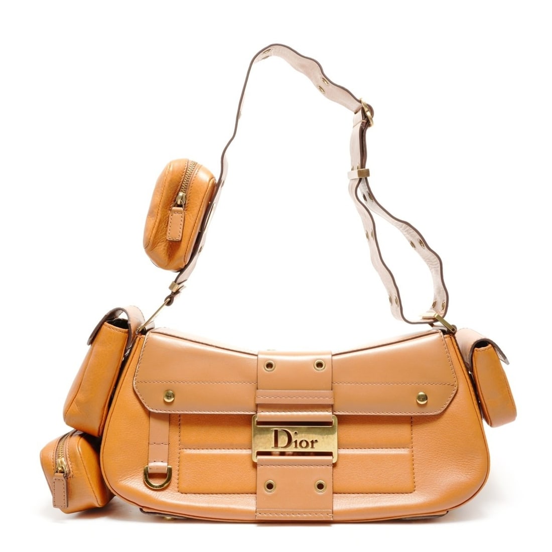 Christian Dior Street Chic Pocket Leather Shoulder Bag, Brown, WS26440: --- Catalog ---Category: SizeSize (HxWxD): 14cm x 31cm x 11cm / 5.51'' x 12.2'' x 4.33''Category: DesignType: Shoulder bagColor: BrownGender: WomenCategory: GeneralBrand: Christian DiorCountry of Orig