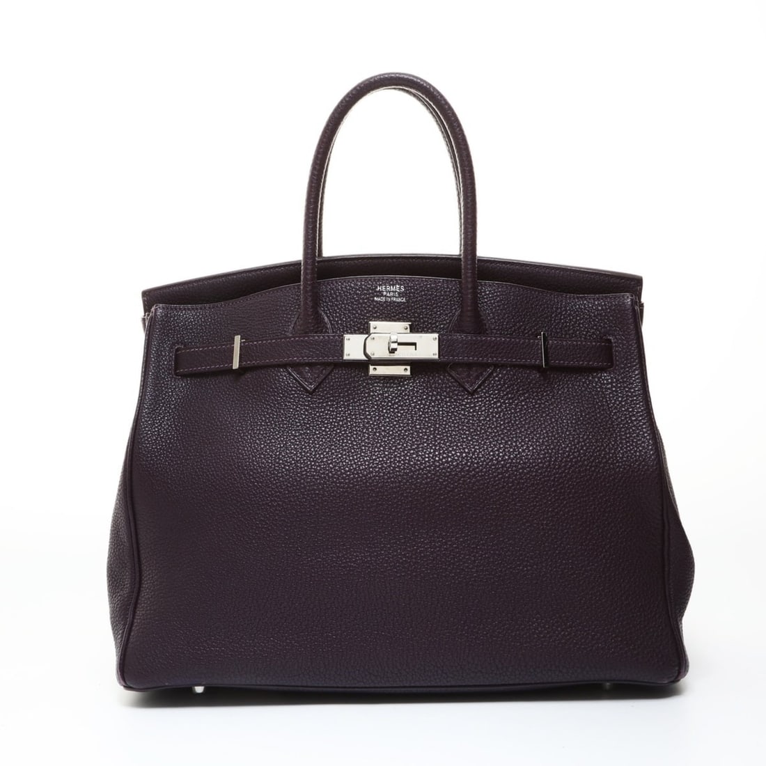 Hermes Hermès Birkin 35 Taurillon Handbag with J Stamp 2006 Purple WS26550: --- Catalog ---Category: SizeSize (HxWxD): 24cm x 35cm x 17cm / 9.44'' x 13.77'' x 6.69''Category: DesignType: HandbagColor: PurpleGender: WomenCategory: GeneralBrand: HermesCountry of Origin: France-
