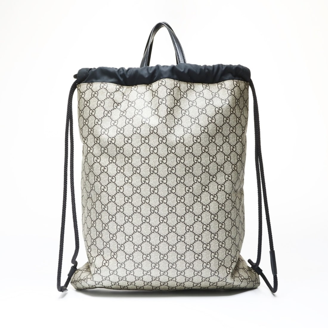 Gucci GG Supreme Drawstring Wolf Backpack, Brown, WS26935 - 2