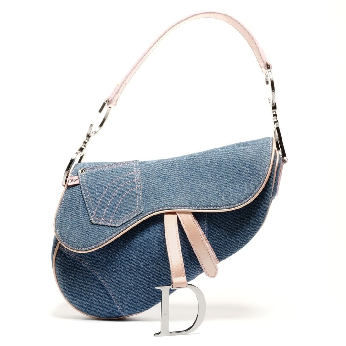 Christian Dior denim saddle bag, one-shoulder blue, WS26495: --- Catalog ---Category: SizeSize (HxWxD): 19cm x 26cm x 5cm / 7.48'' x 10.23'' x 1.96''Category: DesignType: Saddle bag, Shoulder bagColor: BlueGender: WomenCategory: GeneralBrand: Christian DiorCoun