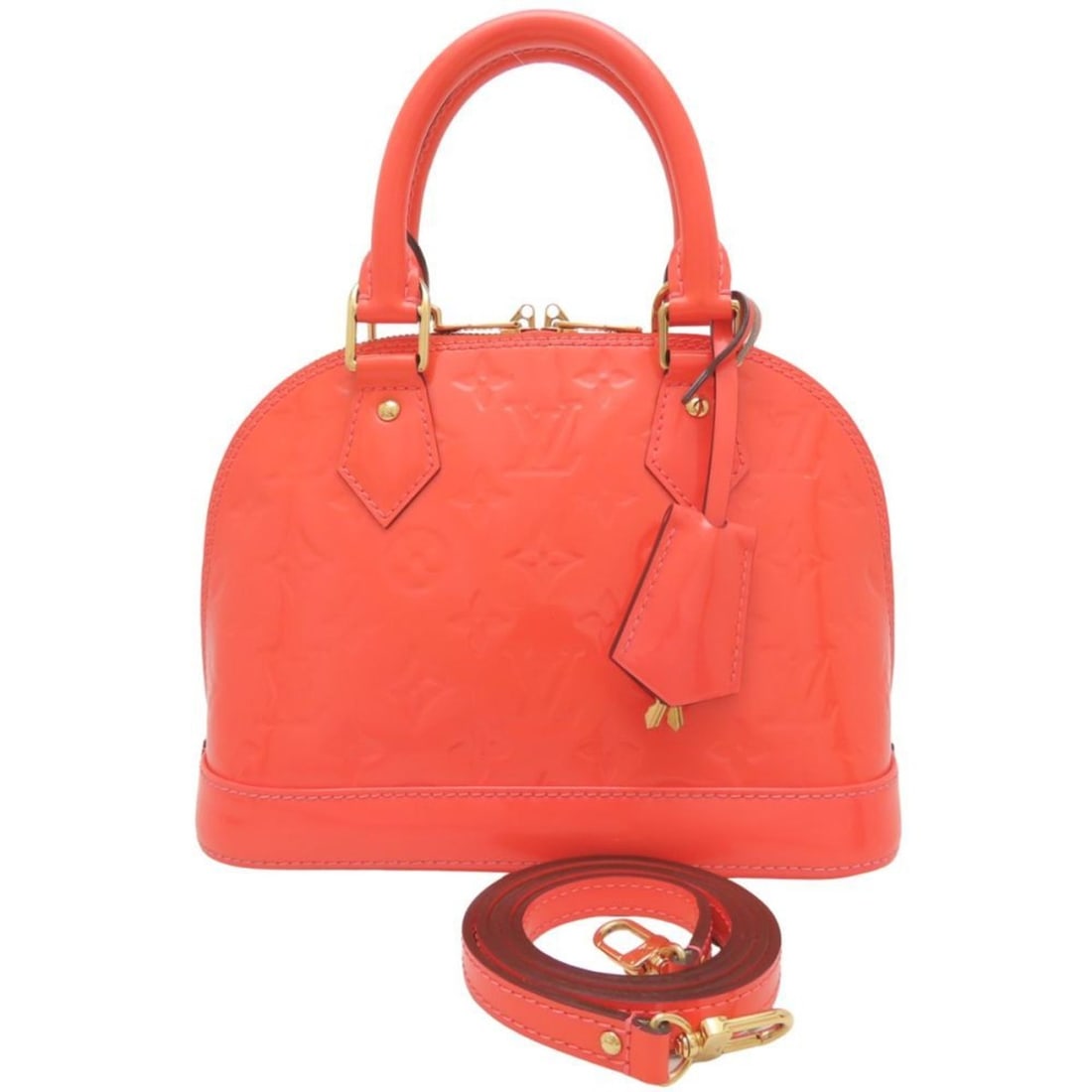 LOUIS VUITTON Vernis Alma BB M90259 2-Way Handbag Rose Rich Women's 353136: --- Catalog ---Category: SizeSize (HxWxD): 17.5cm x 23.5cm x 11.5cm / 6.88'' x 9.25'' x 4.52''Category: DesignType: HandbagColor: Rose LitchiGender: WomenMaterial: Patent leather Category: GeneralMPN: