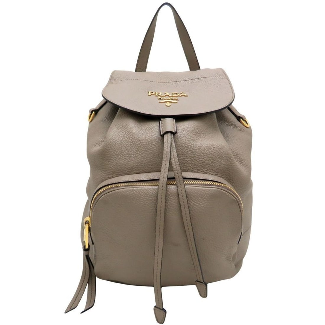 PRADA 1BZ035 Backpack, Leather, Gray, Women's, 353154: --- Catalog ---Category: SizeSize (HxWxD): 32cm x 24cm x 15cm / 12.59'' x 9.44'' x 5.9''Category: DesignType: BackpackColor: Gray, GrayishGender: WomenMaterial: Leather Category: GeneralMPN: 1BZ035Bra